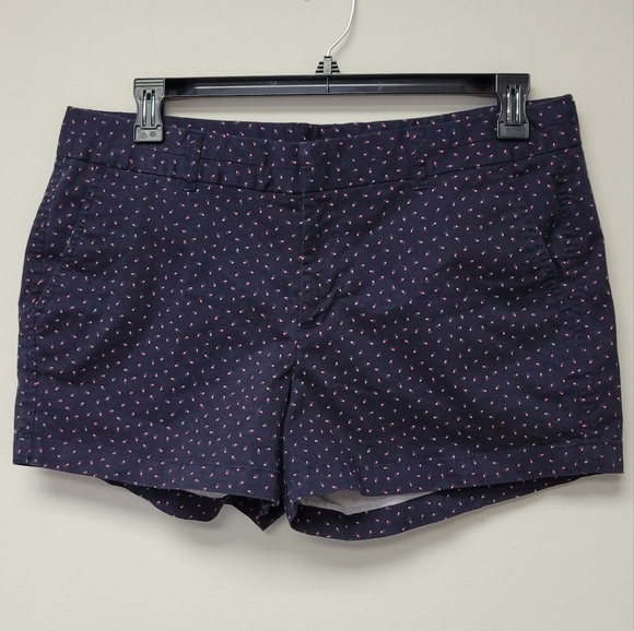 Gap Khakis City 3 inch shorts navy print 14 - Picture 1 of 9